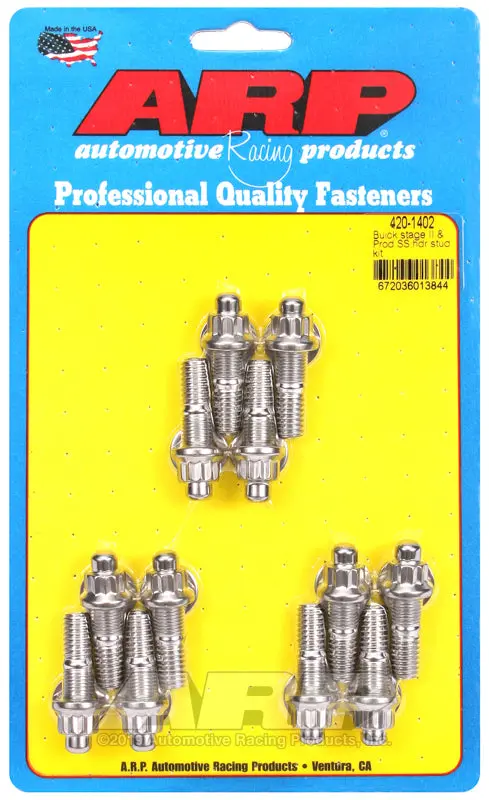 Arp Buick Stage Ii & Prod Ss Header Stud Kit 1