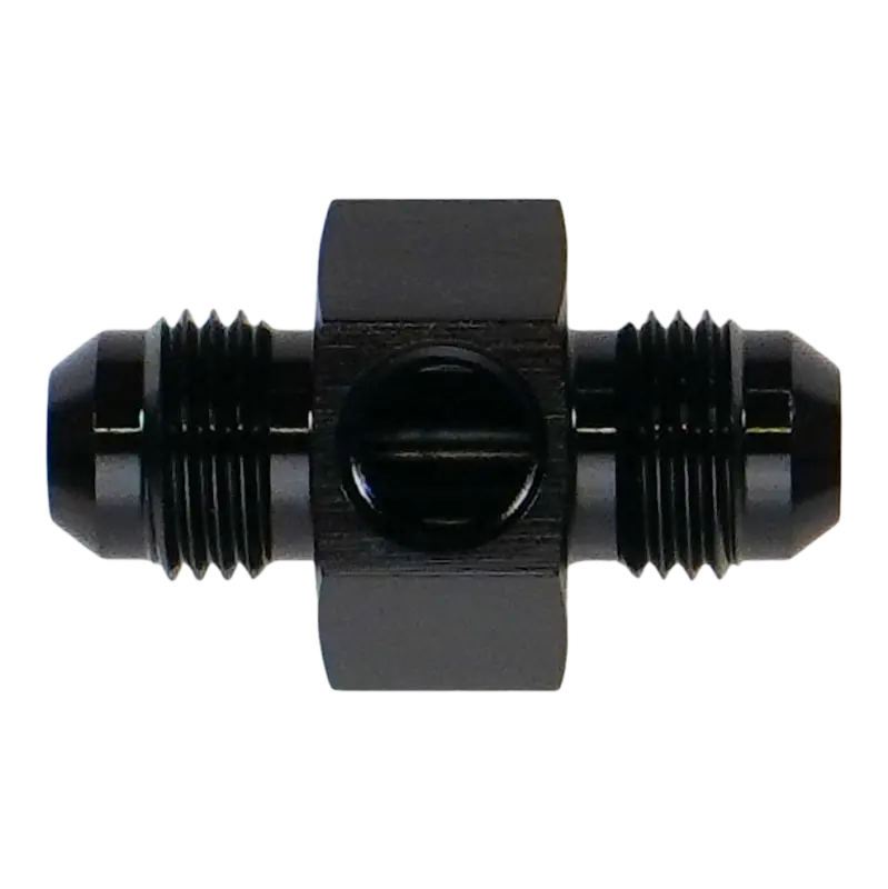 Deatschwerks An-6 Male Flare Gauge Adapter With 1/8In Npt Gauge Port 1