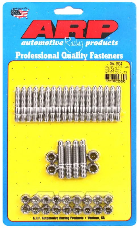 Arp Ford 302/351W Oil Pan Stud Kit W/ Side Rail 1