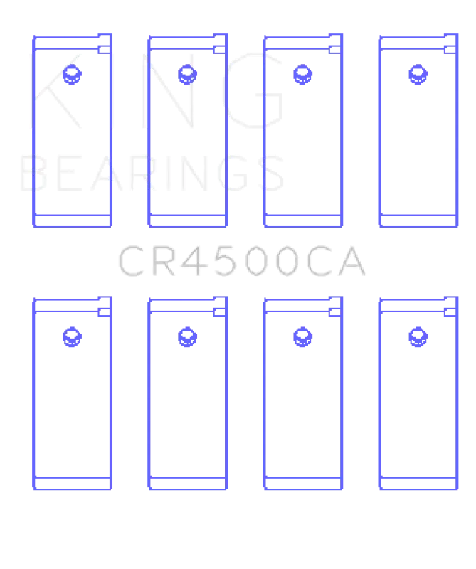 King Engine Bearings Nissan Yd22/Yd25 (Size +0.50Mm) Connecting Rod Bearing Set 2