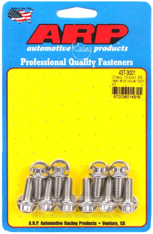Arp Chevy 10-Bolt Ss Rear End Cover Bolt Kit 1