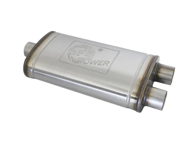 Afe Mach Force-Xp Muffler 3 In Id Center/Dual-Outlet X 11 In W X 6 In H X 22 In L - Oval Body 1