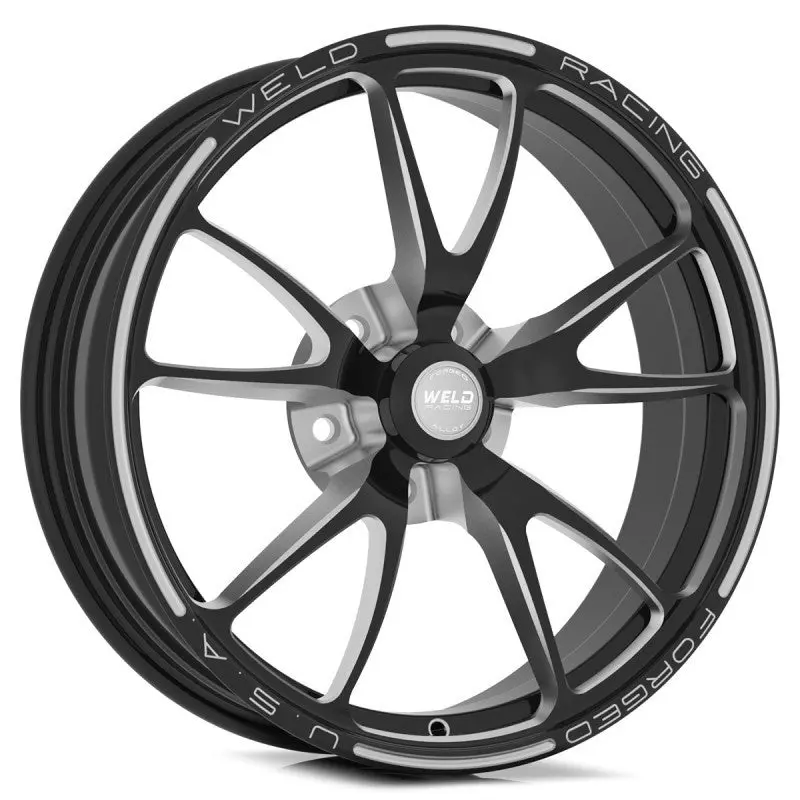 Weld Full Throttle 1-Piece 15X3.5 / Anglia Spindle Mt / 1.75In. Backspace Black Wheel - Non-Beadlock 1