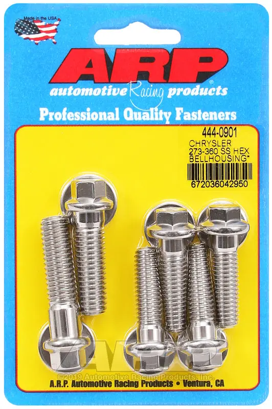 Arp Chrysler 273-360 Wedge Ss Hex Bellhousing Bolt Kit 1