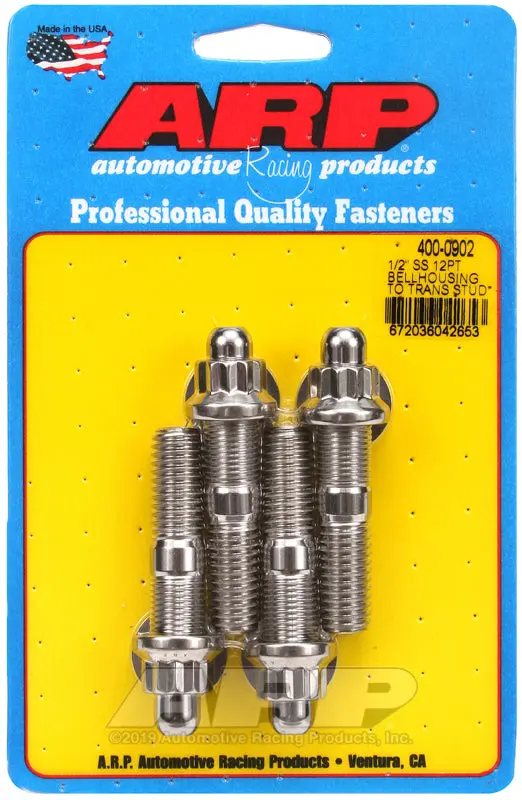 Arp 1/2In Ss 12Pt Bellhousing To Trans Stud Kit 1