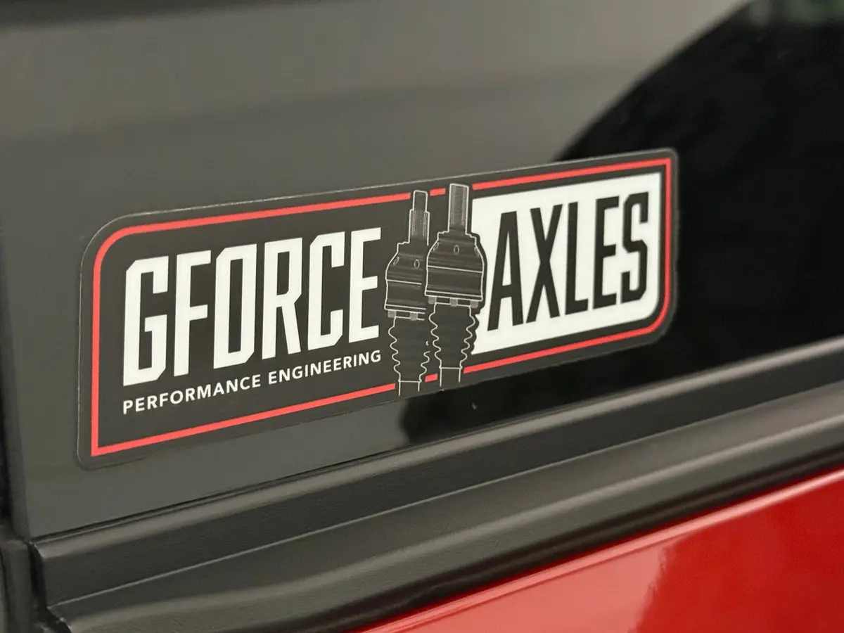 Gforce Engineering - Gforce Axles Rectangular Decal 1