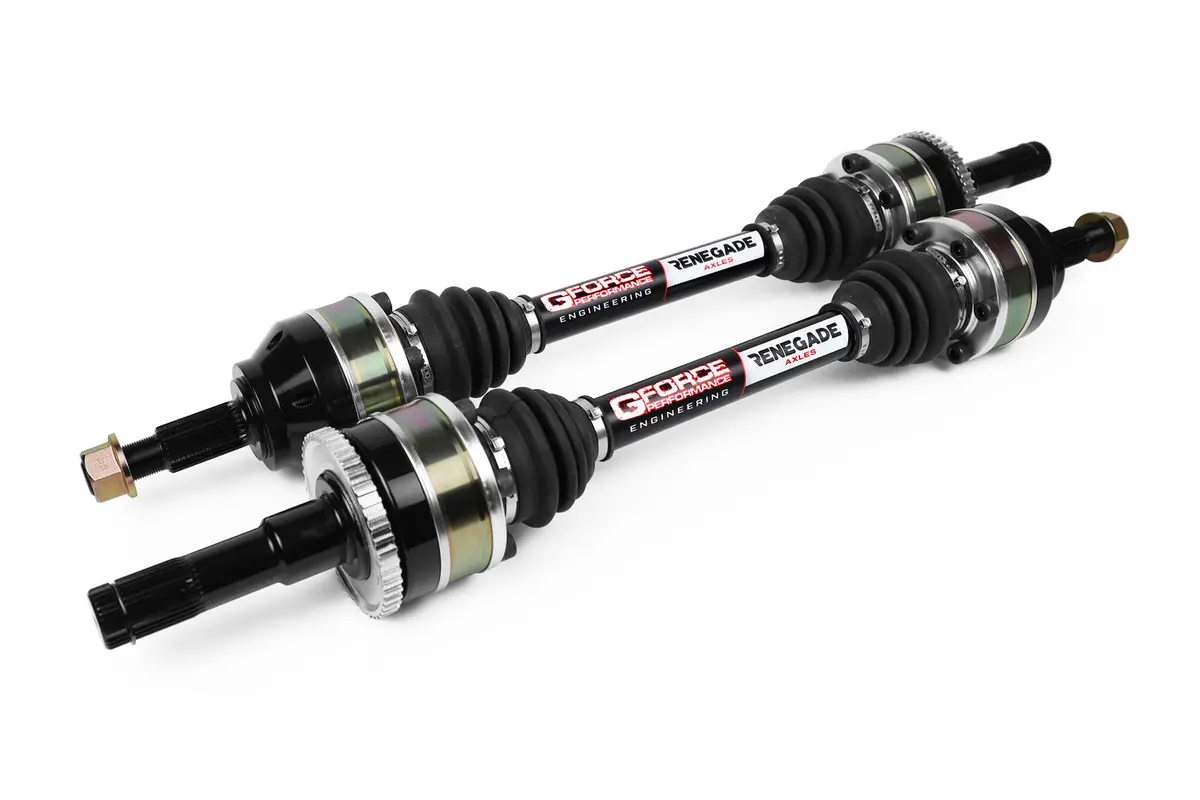 Gforce Engineering - 1999-2004 Ford Mustang Cobra Renegade Axles W/Exotic Outer Stubs; Abs Rings (Requires 31 Spline Diff) 1