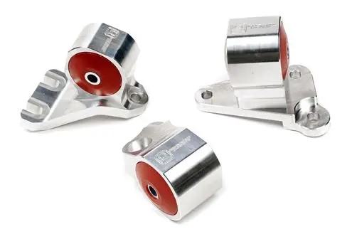 Innovative 92-95 Civic B/D Series Silver Aluminum Mounts 85A Bushings (2 Bolt) 1