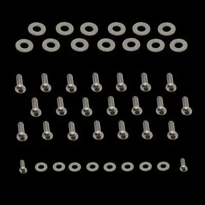 Upr 1985-1993 Ford Mustang Stainless Steel Fender Stainless Steel Hardware Kit 46 Piece 1