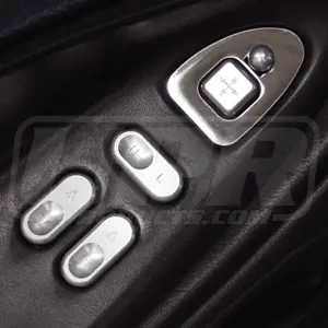 Upr 1994-2004 Ford Mustang Mirror Control Trim Bezel - Brushed 1