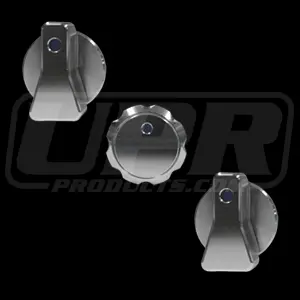 Upr 1989-2004 Ford Mustang Regular Air Conditioning Knobs W/Cc - Satin/Blue, Green Or Red 1