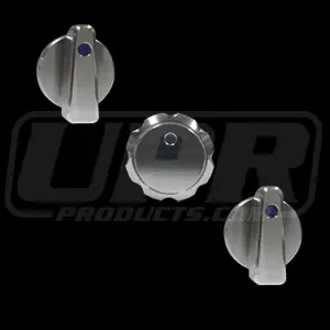 Upr 1989-2004 Ford Mustang Slimline Air Conditioning Knobs W/Cc - Satin/Blue, Green Or Red 1