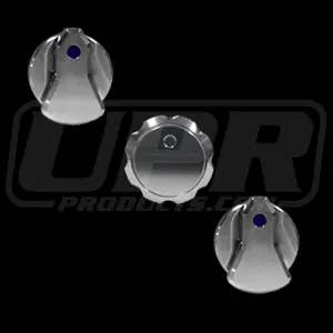 Upr 1989-2004 Ford Mustang Designer Air Conditioning Knobs W/Cc - Satin/Blue, Green Or Red 1