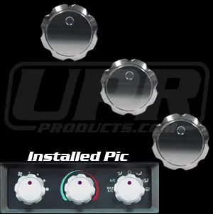 Upr 1989-2004 Ford Mustang Climate Control Knobs - Satin/Blue, Green Or Red 1