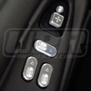 Upr 1994-2004 Ford Mustang Hardtop Window Switch Cover Kit - Satin 1