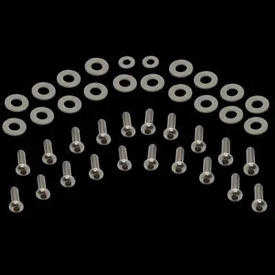 Upr 2005-2009 Ford Mustang Stainless Steel Fender Stainless Steel Hardware Kit 40Pc 1