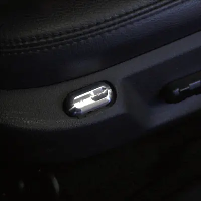 Upr 2005-2014 Ford Mustang Seat Lumbar Switch Button - Satin 1