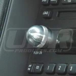 Upr 2001-2004 Ford Mustang F-150 F-250 Ranger Bullet Radio Shift Knob - Satin 1