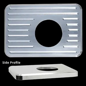 Upr 2005-2010 Brake Reservoir Cover Lines - Satin 1