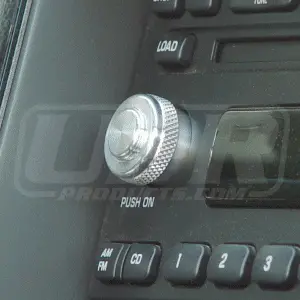 Upr 2001-2004 Ford Mustang F-150 F-250 Ranger Double Radio Knob - Satin 1