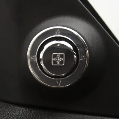 Upr 2010-2014 Ford Mustang Designer Mirror Control Bezel Kit - Polished 1