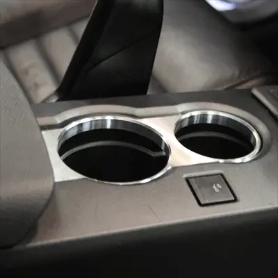 Upr 2005-2007 Ford Mustang Cup Holder Bezel - Satin 1