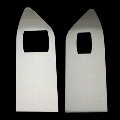Upr 2005-2009 Ford Mustang Hardtop Stainless Steel Window Switch Plates - Brushed 1