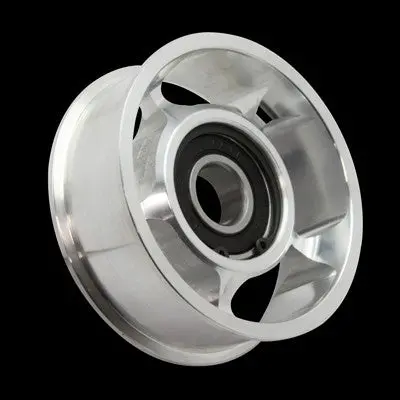 Upr 1987-1993 Ford Mustang Ultra Lite Billet Tensioner Pulley - Satin 1
