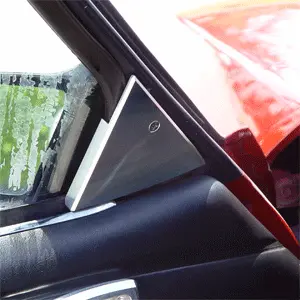 Upr 1987-1993 Ford Mustang Mirror Trim Plate Kit - Satin 1