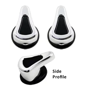 Upr 1990-2004 Ford Mustang Designer Clothes Hangers Polished/Black Insert 1