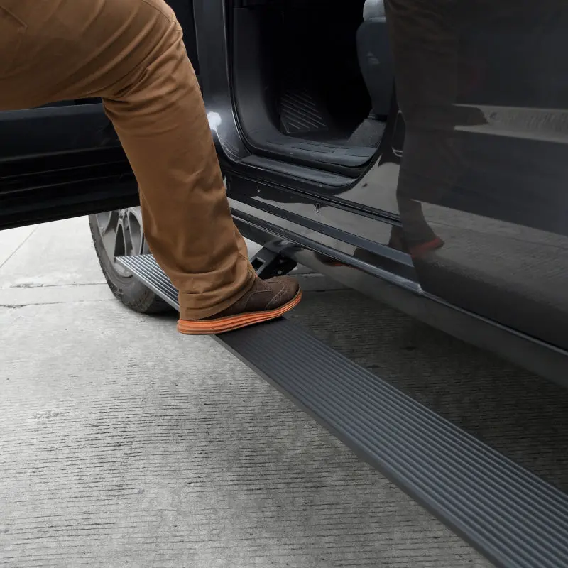Go Rhino E-Board E1 Running Board Kit – Textured Black Finish For 2015–2023 Ford F-150 & F-250/F-350 Super Duty Crew Cabs 1