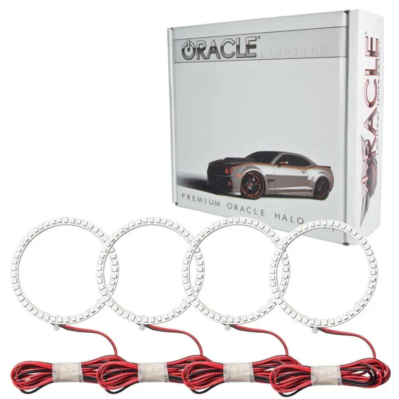 Oracle Led Halo Headlight Kit – Red Accent Rings For 2015–2020 Chevrolet Silverado 2500 1