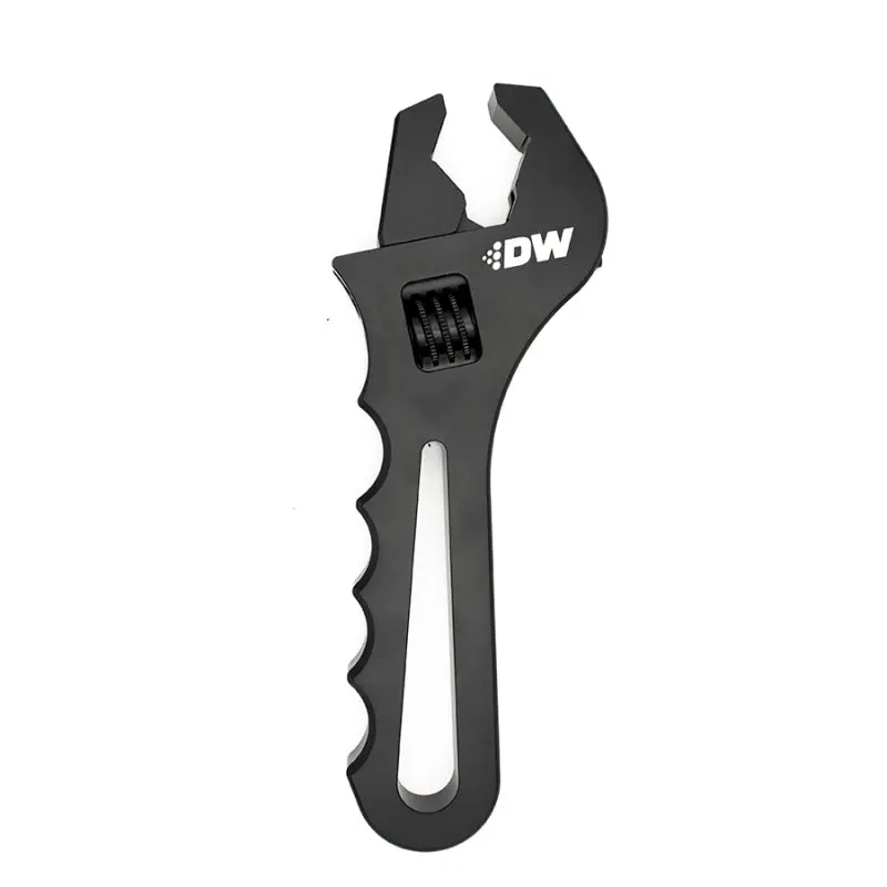 Deatschwerks Adjustable An Hose End Wrench — Black Anodized, Precision Fit 1