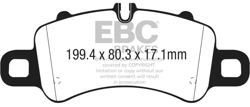 Ebc Bluestuff Front Brake Pads For 2016+ Porsche 911 (991/992) 3.0Tt Carrera – Cast Iron Rotor Optimized 1