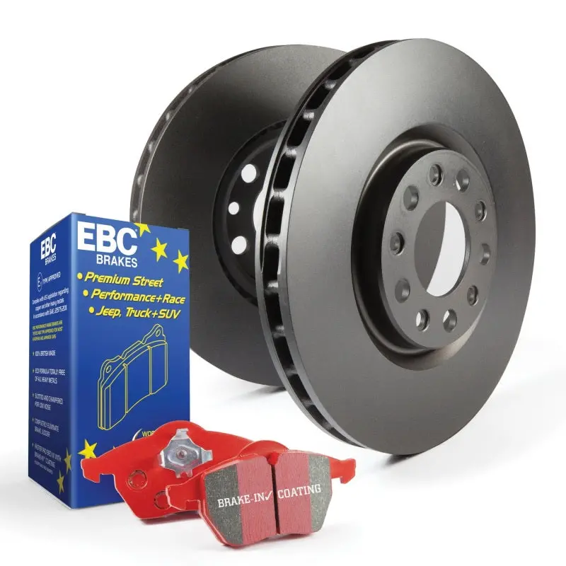 Ebc S12 Brake Kit – Redstuff High-Performance Pads And Rk Drilled & Slotted Rotors 1