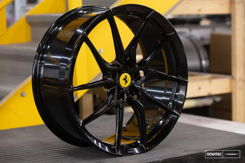 Vossen X Novitec Nf8 22X12.5 Gloss Black Rear Wheel For Ferrari 812 Superfast/Gts – 5X114.3, Et46, Bp Finish 1
