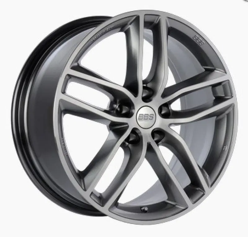 Bbs Sx 19X8.5 Gloss Platinum Diamond-Cut Alloy Wheel — 5X112, Et46, Requires Pfs Clips 1