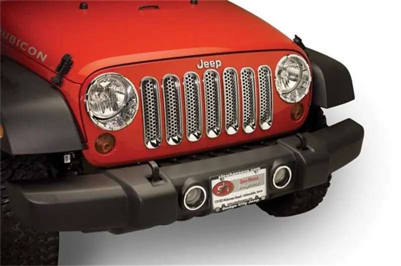 Putco Fog Lamp Bezel For 2007–2017 Jeep Wrangler – Excludes Sahara Edition With Overlay/Ring Trim 1
