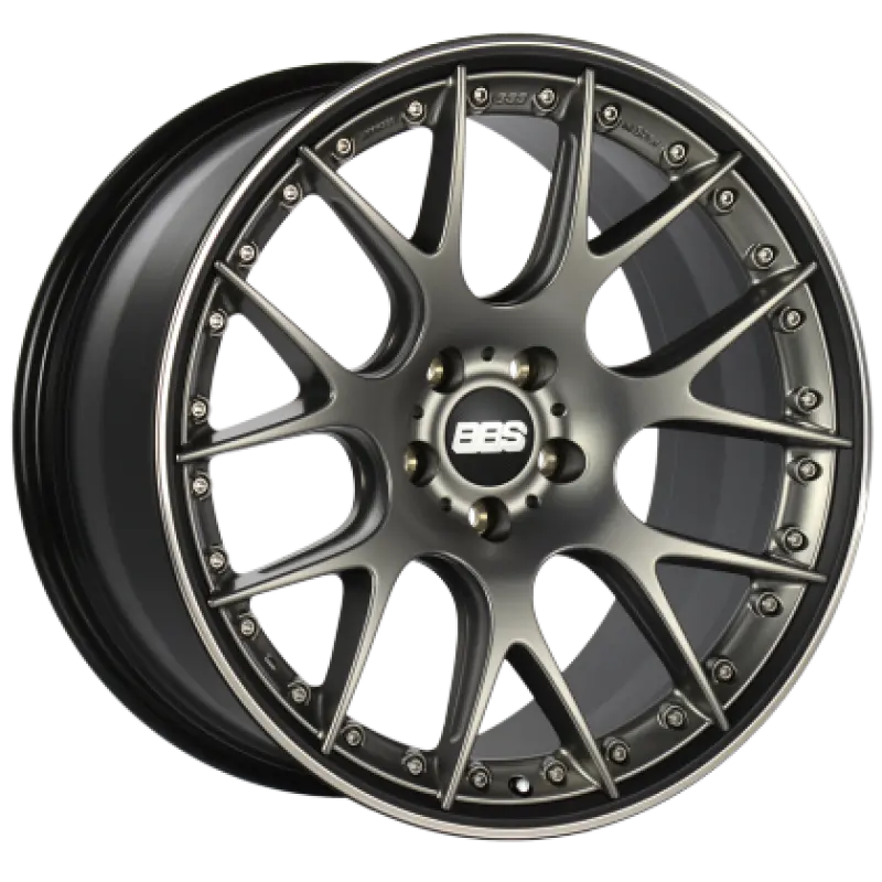 Bbs Ch-Rii Forged Alloy Wheel – 21X9.5 Inches, 5X112 Bolt Pattern, Et33 Offset, Satin Platinum Face With Black Lip, Etched Logo, 82Mm Pilot Diameter 1