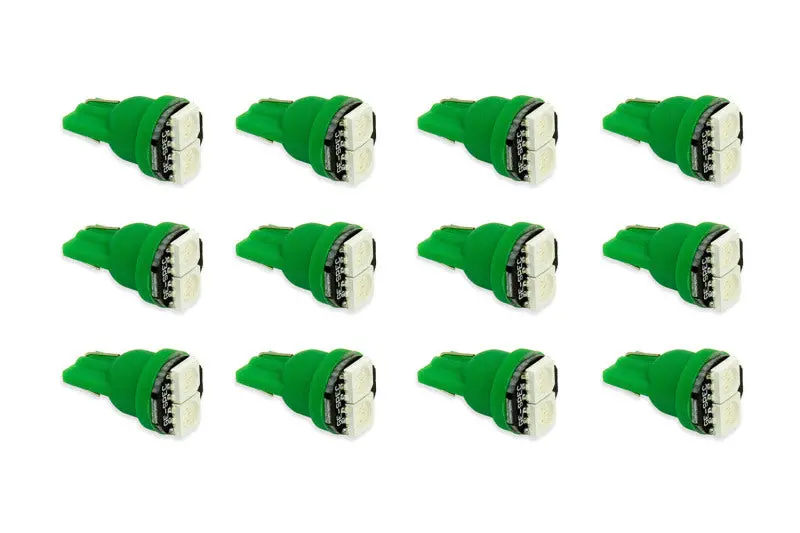 Diode Dynamics 194 Led Bulb Smd2 Led - Green Set Of 12 1