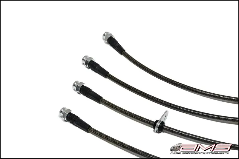 Ams Performance Stainless Steel Brake Line Kit – 2008–2015 Mitsubishi Lancer Evolution X (4-Line Set) 1
