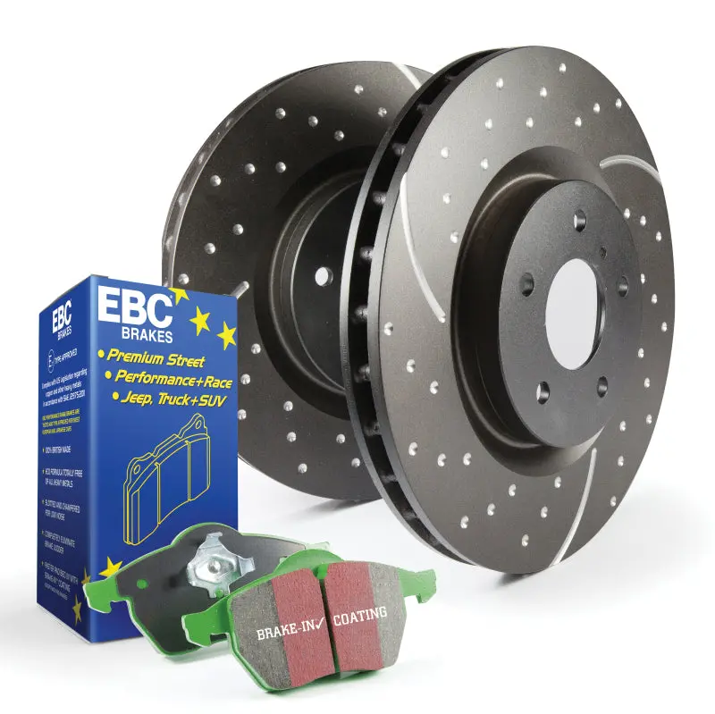 Ebc S10 Performance Brake Kit – Greenstuff Pads + Gd Drilled Rotors 1