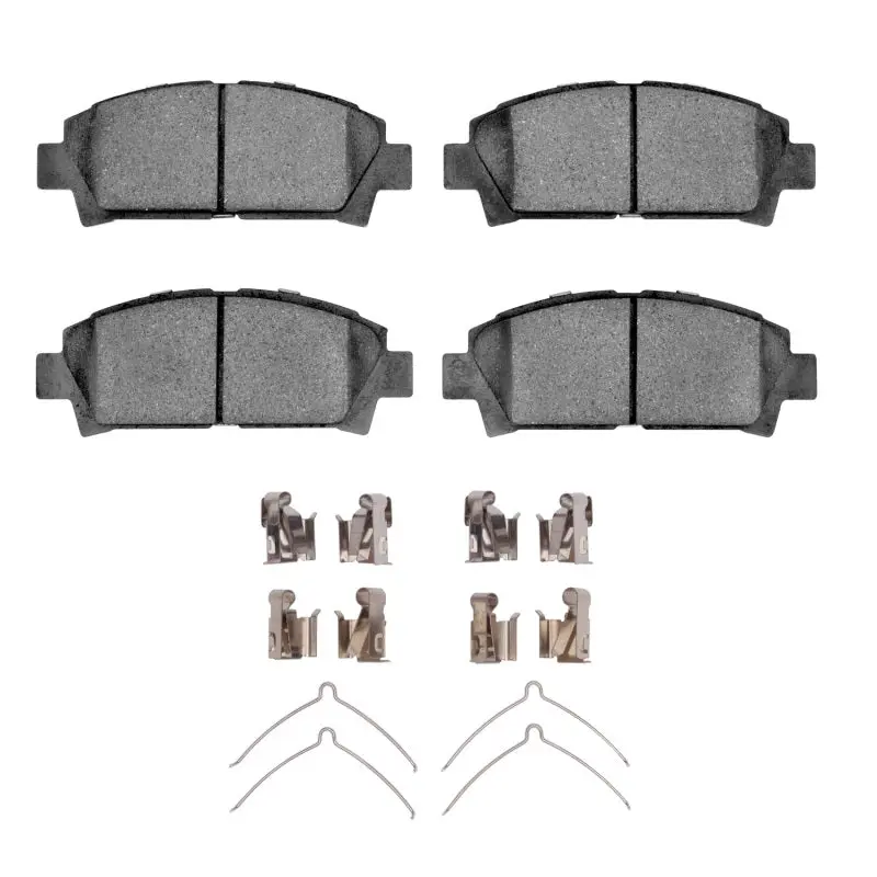 R1 Semi-Metallic Front Brake Pad & Hardware Kit For 1992–1995 Toyota Mr2 1