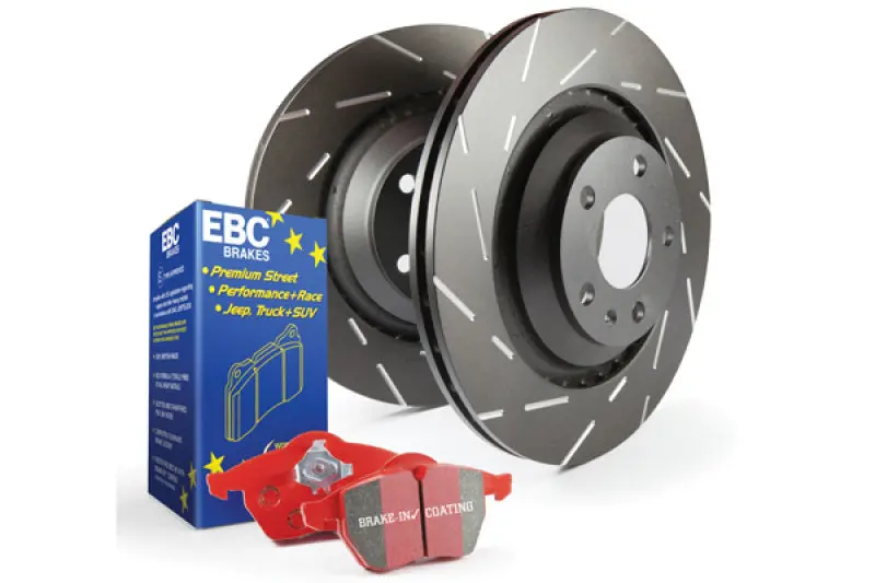Ebc Redstuff S4 Brake Kit – High-Performance Pads + Usr Drilled & Slotted Rotors 1