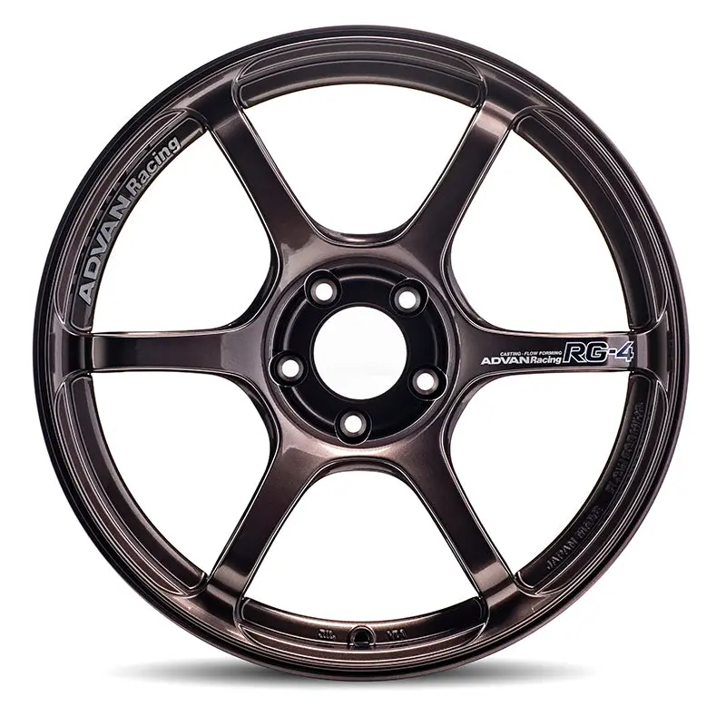 Advan Rg-4 18X8.5 +44 5-100 Racing Copper Bronze Wheel 1