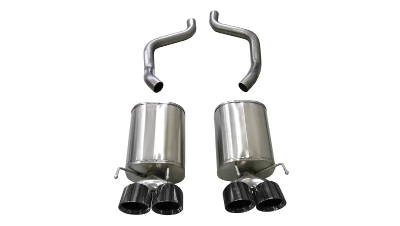 Corsa Black Sport Axle-Back Exhaust For 2005–2008 Chevrolet Corvette C6 (6.0L/6.2L) – Features 4.5-Inch Tips 1