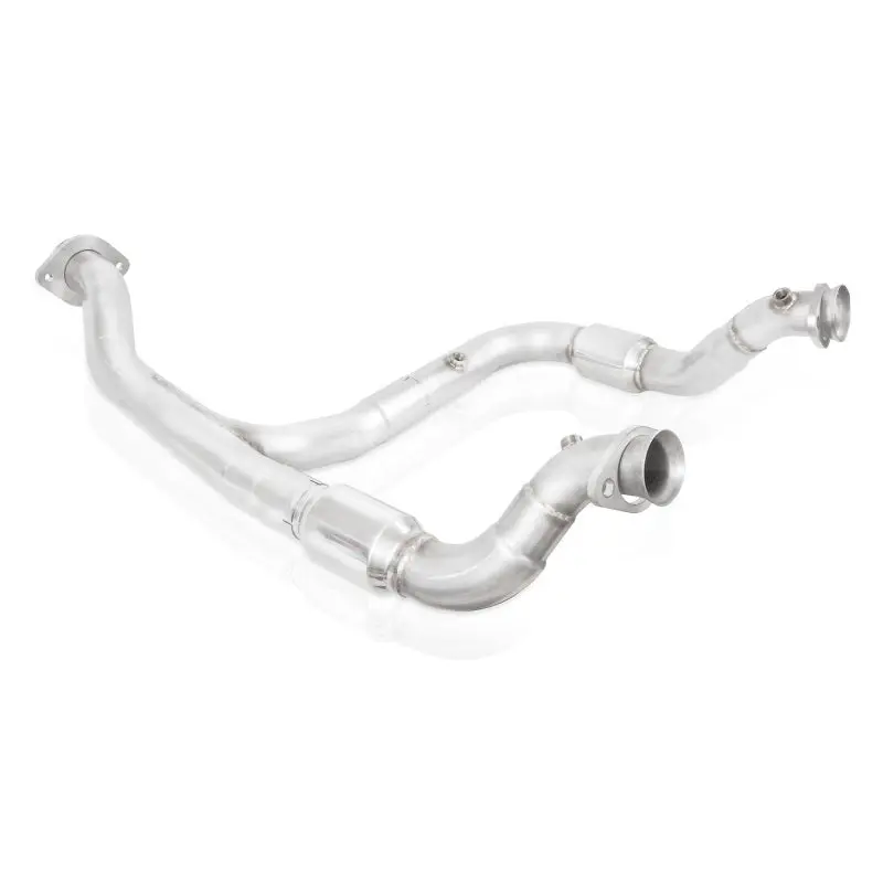 Stainless Works 3-Inch Downpipe With High-Flow Catalytic Converters – Y-Pipe Configuration For 2015–2018 Ford F-150 3.5L Engines 1