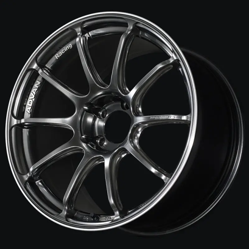 Advan Rsiii 18X8.5 +38Mm 5-14.3 Hyper Black & Ring Wheel 1