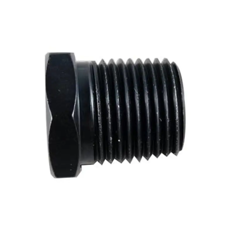 Fragola 1/2-Inch Male Hex Black Anodized Pipe Plug 1