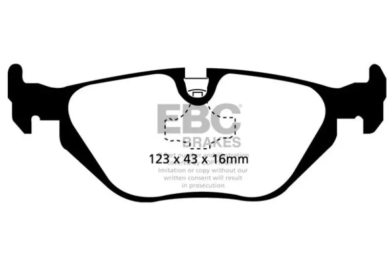 Ebc Greenstuff Rear Brake Pads — Optimized For 1996–1998 Bmw Z3 1.9L Models 1